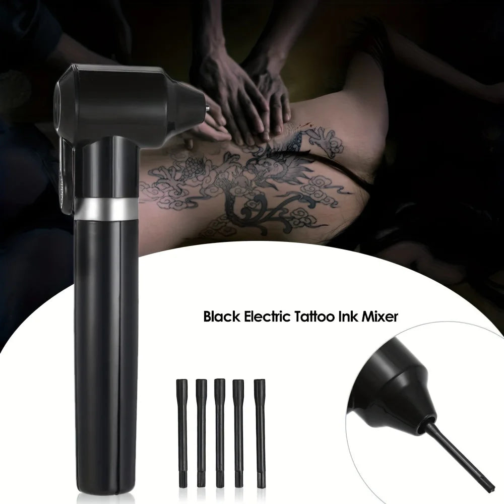 Electric Tattoo Ink Mixer Machine Kit 1 Pc Pigment Mixer Machine With 100PCS Mixing Sticks Tattoo supplies set for Tattoo artist by Geo’s Online Store