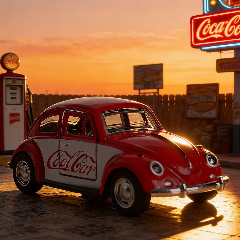 Retro Volkswagen Beetle 1:36 Scale Alloy Car Model，Model Diecast Vehicle Collectible Toy for Adults And Kids，Surprise gift by Geo’s Online Store