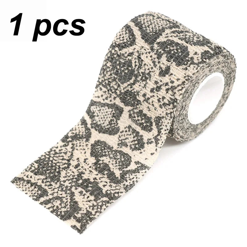 1/2/6 pcs Animal Printed Self Adhesive Tattoo Elastic Bandage 4.5m Sports Wrap Tape for Finger Joint Knee First Aid Kit Pet Tape by Geo’s Online Store