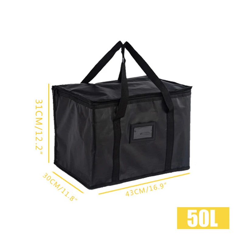 1pc Large Insulated Picnic Bags, Thermal Food Cooler Tote for Outdoor Camping Beach, Leakproof Portable Cooler Bag with Zipper by Geo’s Online Store