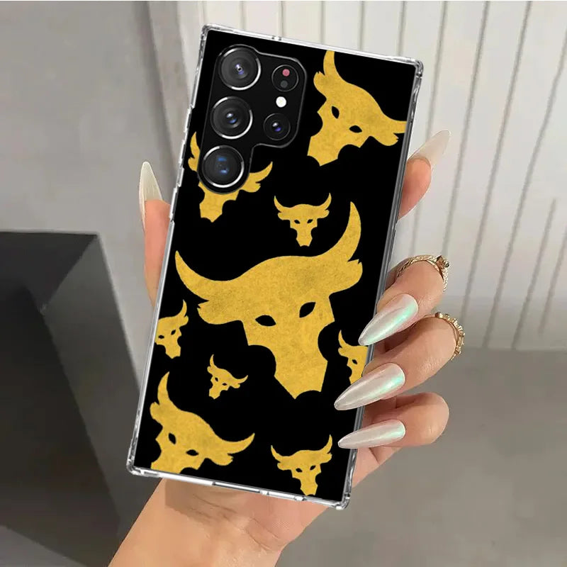 The Rock Dwayne Johnson ua Phone Case for Samsung Galaxy S25 S24 S23 Ultra S22 S21 Plus S20 FE S10 + S10E S25U Soft Print Shell by Geo’s Online Store