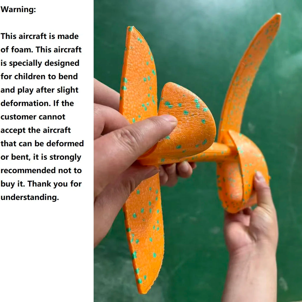 50CM Big Foam Plane Glider Hand Throw Airplane Light Inertial EPP Bubble Planes Outdoor Launch Toys for Boys Gift by Geo’s Online Store