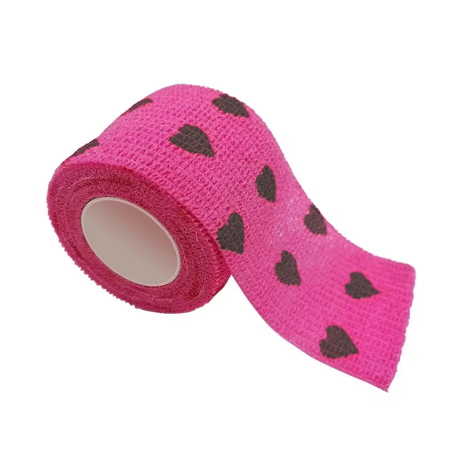 1Roll 2.5/5/10cm Self Adhesive Elastic Bandage Sports Tattoo Kit Cohesive Tape Wrap Elastoplast for Injury Finger Wrist Ankle by Geo’s Online Store