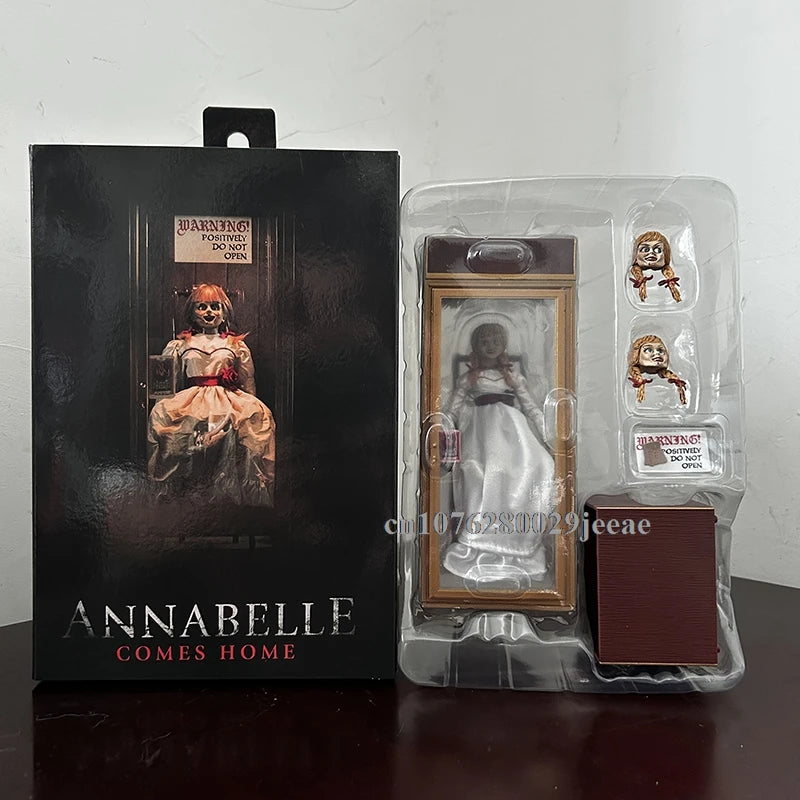 Annabelle Figure Comes Home Annabelle Figure Action Figure Horror Model Toy Doll Decoration Halloween Party Christmas Gift by Geo’s Online Store