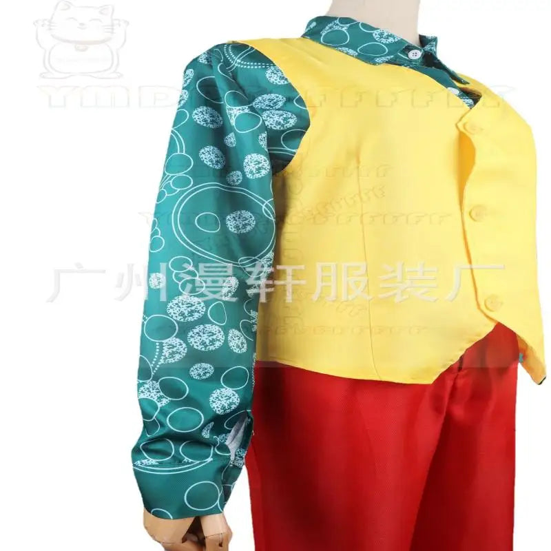 Spot JOKER Phoenix DC movie clown cosplay suit Halloween performance costume set hot selling by Geo’s Online Store
