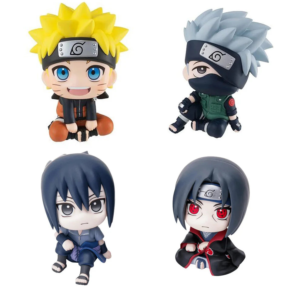 9cm Naruto Anime Figure Uzumaki Naruto Kakashi Uchiha Sasuke Itachi Cute Toys Q Figurals Action Figurine Model by Geo’s Online Store
