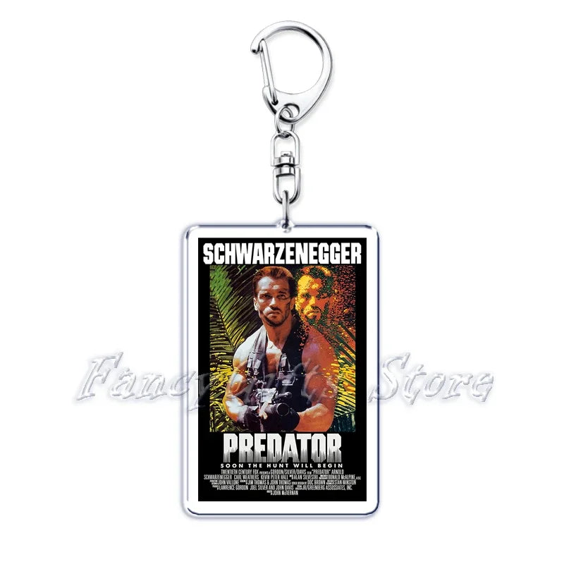 Classic Movie Keychains for Accessories Bag Pulp Fiction The Fast Furious Films Pendant Key Chains Keyrings Jewelry Fans Gifts by Geo’s Online Store