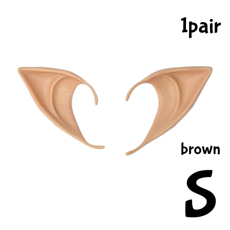 Cosplay Angel Elf Ears Silicone Fairy Vampire Ear DIY Themed Party Costume Accessories Halloween Christmas Decor Photo Props by Geo’s Online Store