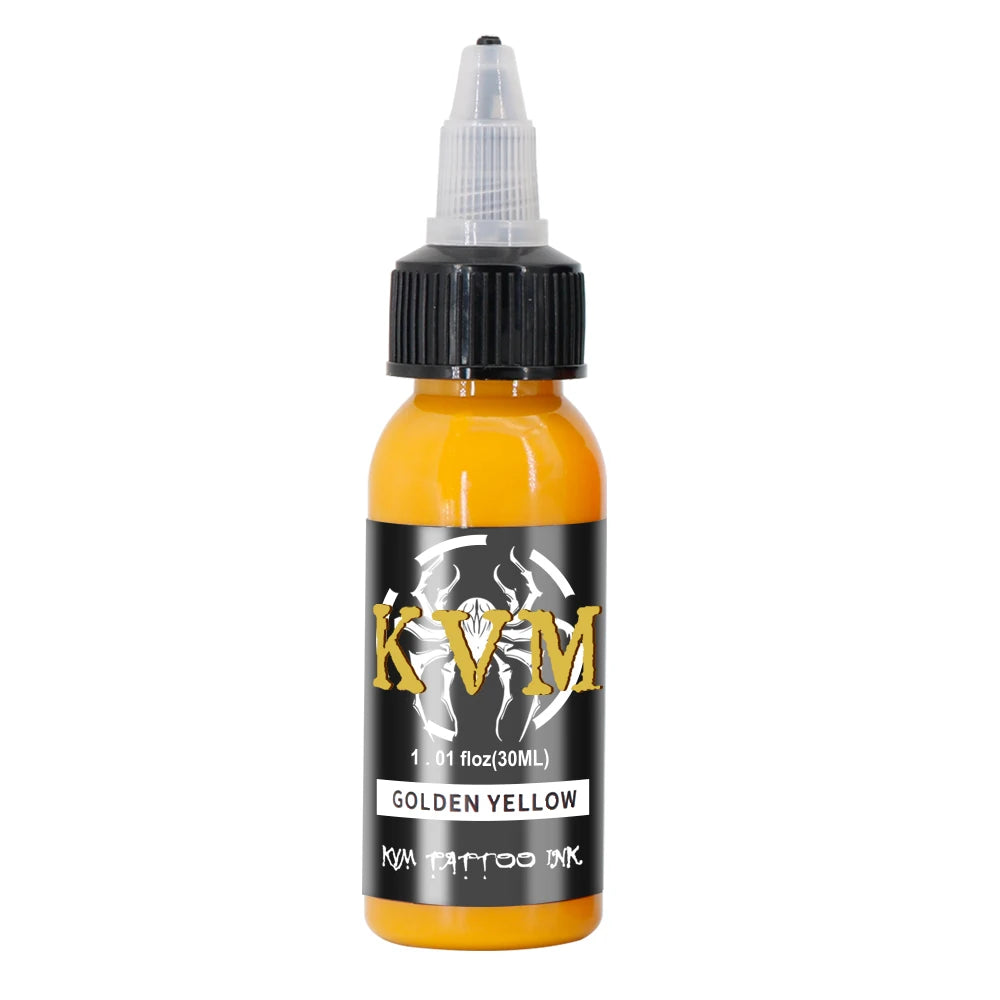 KVM 30ml Multi-Color Tattoo Ink Pigment with box Art Tattoo Kit Natural Plant Micro Pigment Permanent Tattoo Ink Tattoo Supplies by Geo’s Online Store