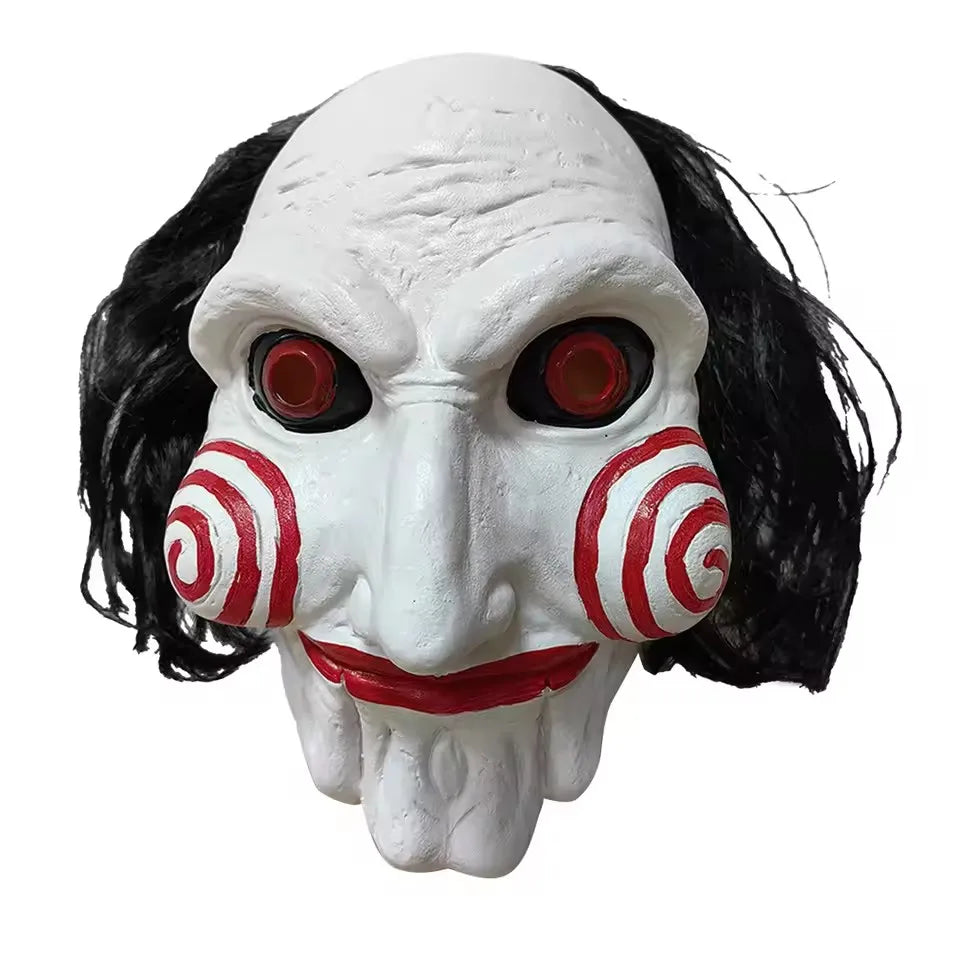 Horror Demon Jigsaw Saw Mask Cosplay Saw X Scary Killers Latex Helmet Party Costume Masks Adult One Size by Geo’s Online Store