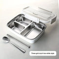 Portable Thermally Insulated Lunch Box with Compartments Stainless Steel Liner Leak Proof Bento Container for School Offices by Geo’s Online Store