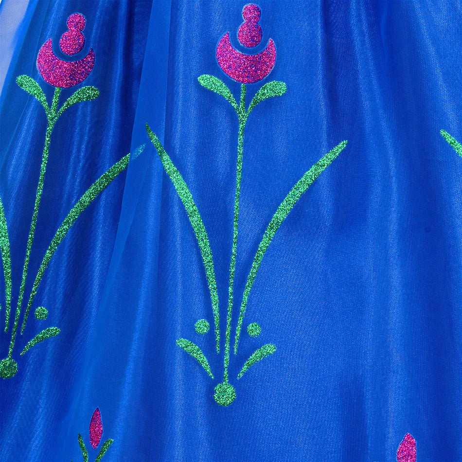 Frozen Anna Princess Girl Dress Halloween Cosplay 2026 Party Costume Snow Queen Princess Clothes Children Outfit 2-10 Y by Geo’s Online Store