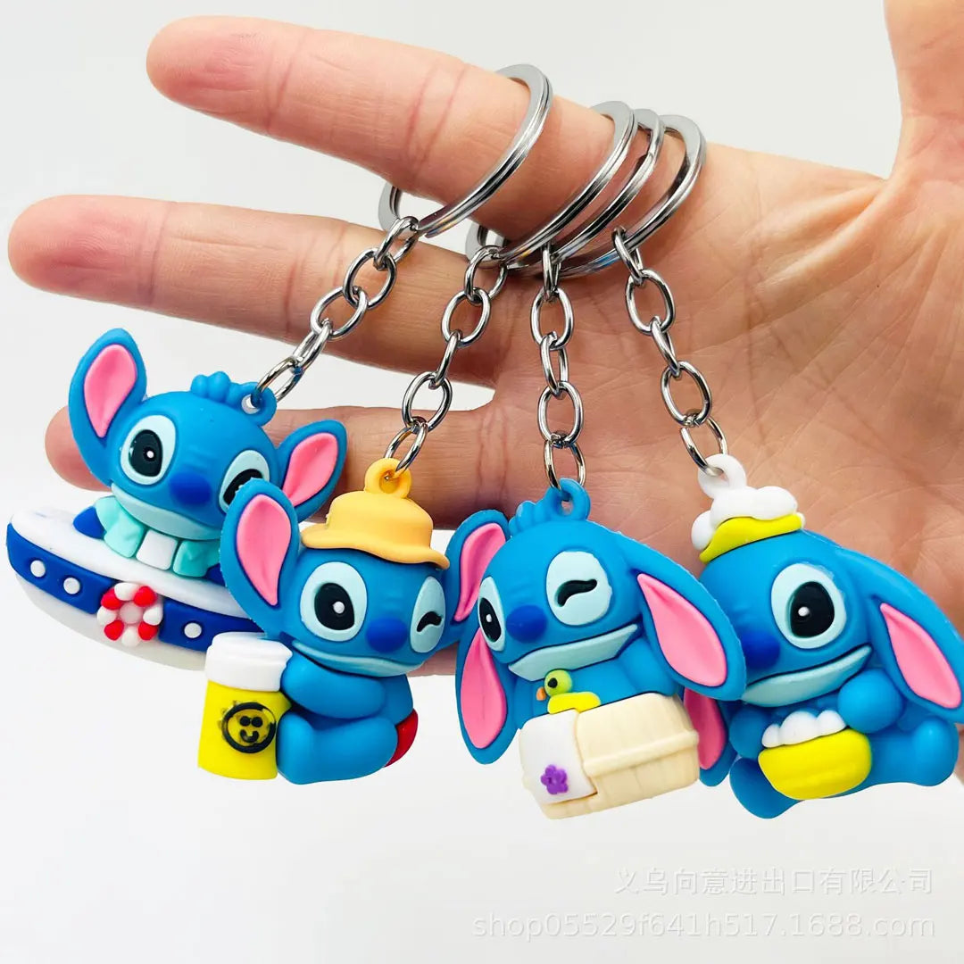 10pcs/lot Lilo & Stitch Toys Keychian Anime Stitch Pendant Keychain Kawaii Keychians Women Car Keyring Girl Birthday Gift by Geo’s Online Store