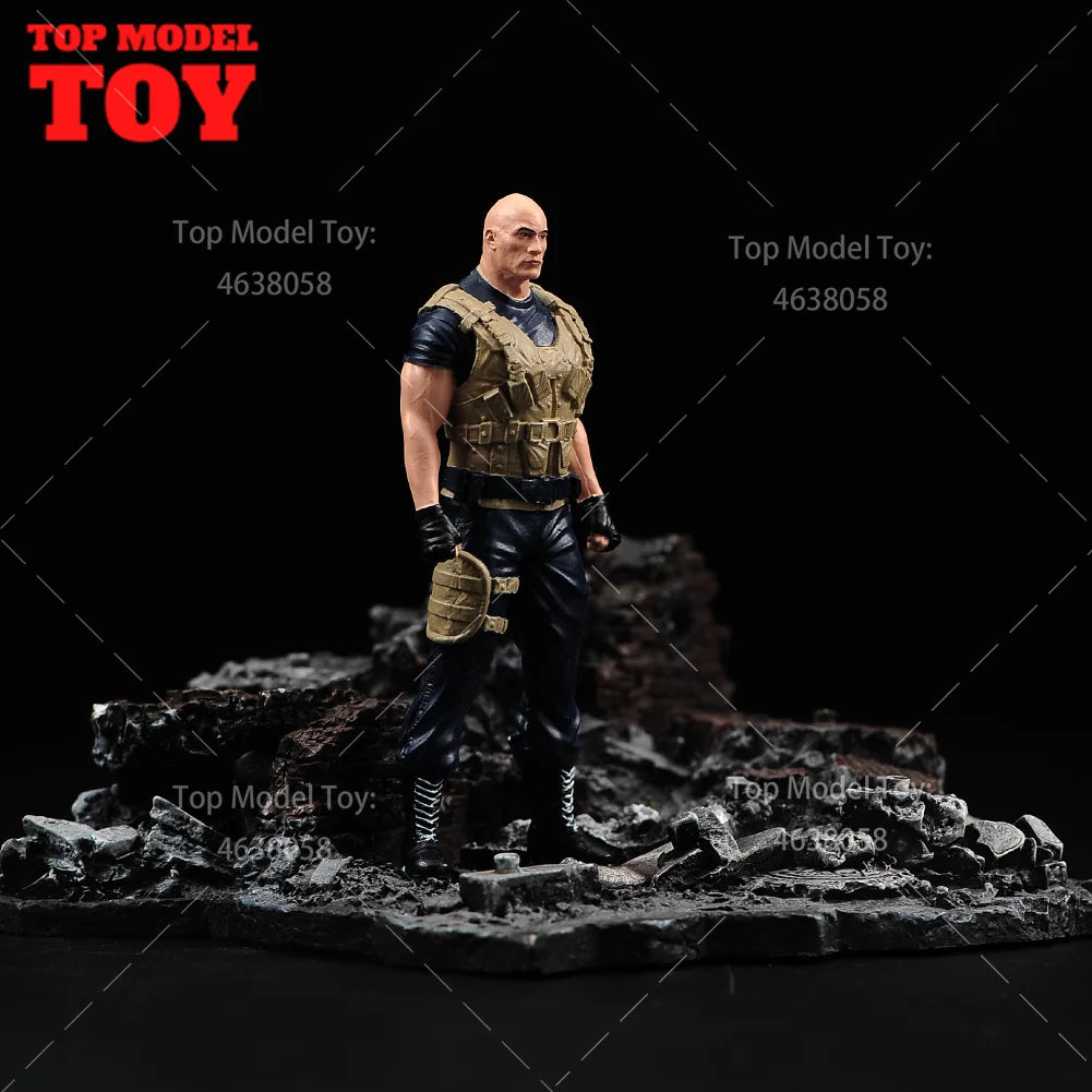 Painted Miniatures 1/64 1/43 1/24 Dwayne Johnson Scene Props Male Figures Model For Cars Vehicle Toy by Geo’s Online Store