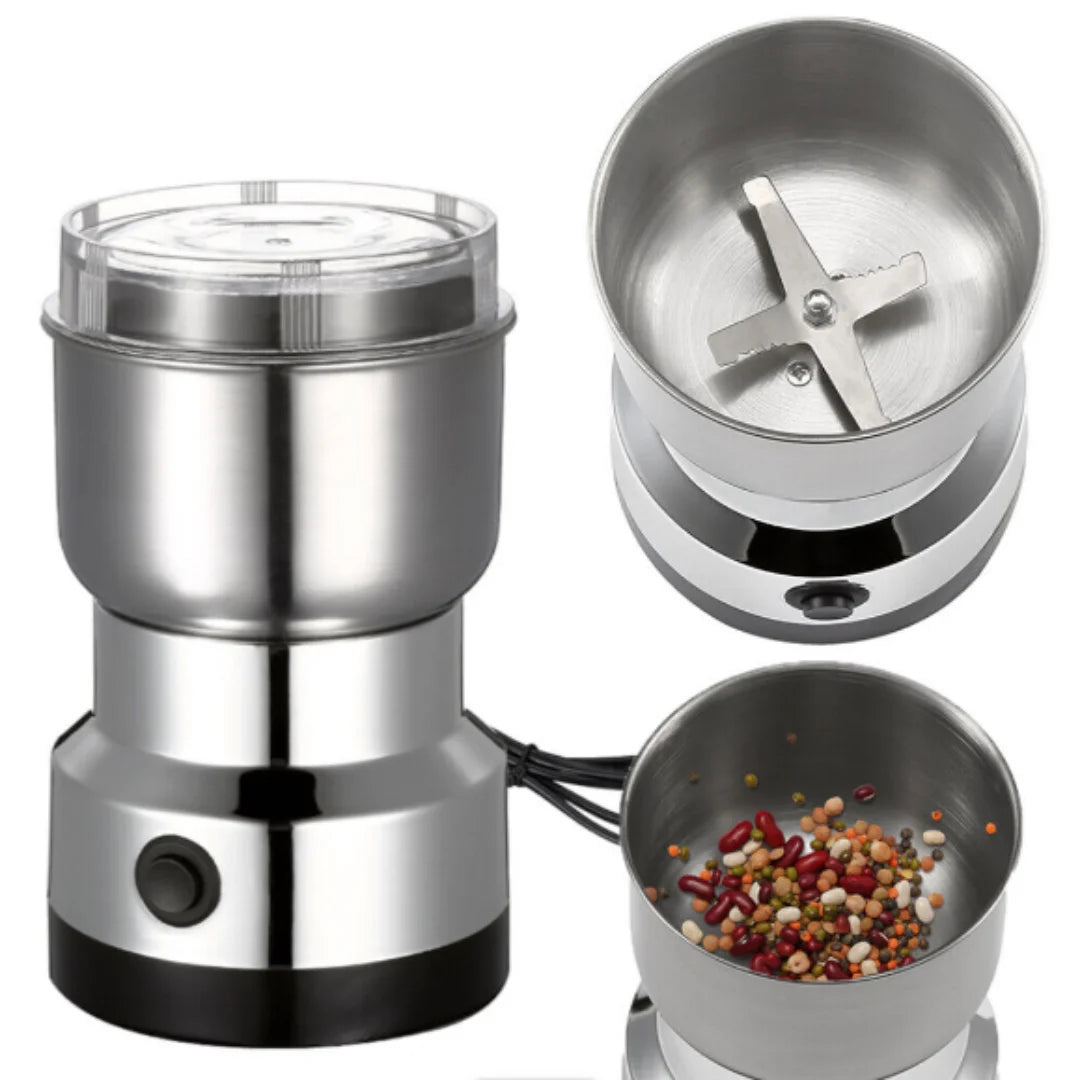 Kitchen Multifunctional 4 Blade Grain Grinder Coffee Chopping Home Electric Coffee Grinder Nut Bean Flavor Blender by Geo’s Online Store
