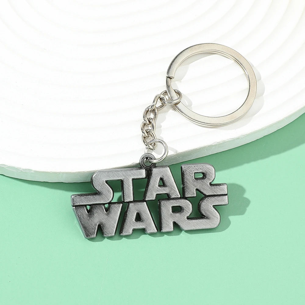 Star War Logo Ornament Keychain for Men, Star War Metal Keychain, Bag Keyrings by Geo’s Online Store