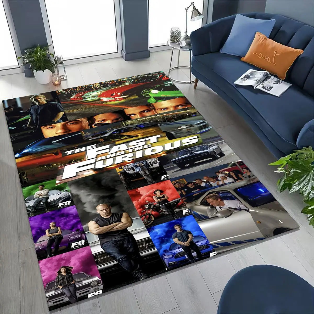 Fashion Fast & Furious X Dominic Art Carpet Rug for Bedroom Living Room Sofa Home Doormat Decor,Large Kid Non-slip Floor Mat by Geo’s Online Store