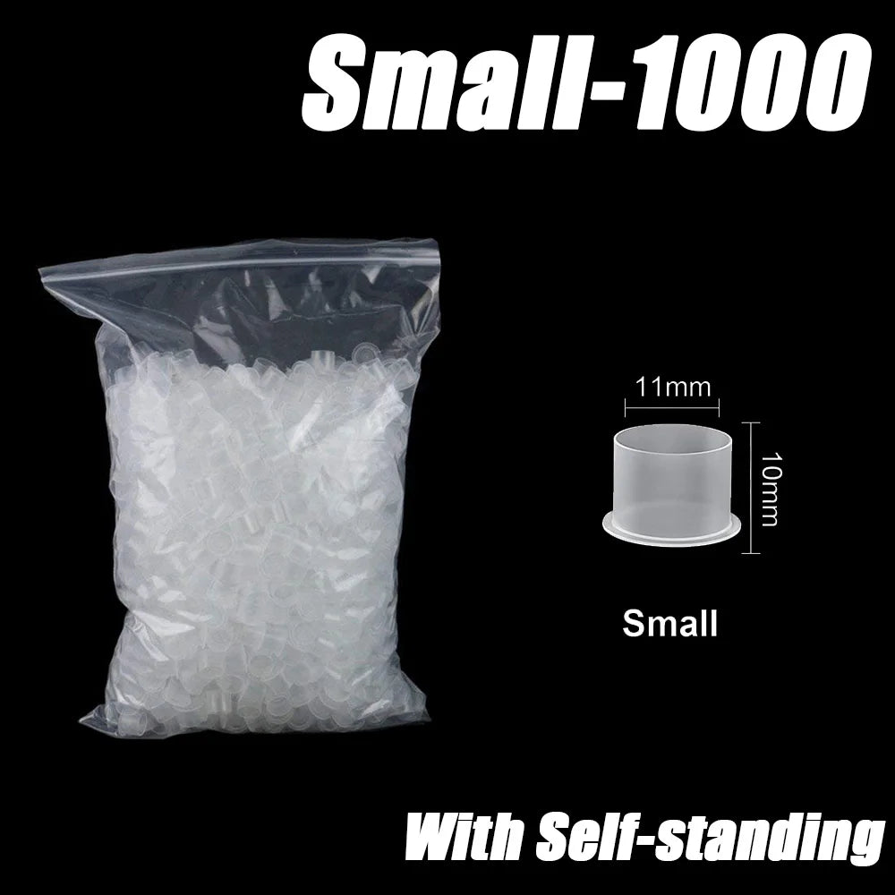 300/100PCS Disposable Tattoo Ink Cups with Base S/M/L Mixed Permanent Makeup Pigment Holder Caps Tattoo Accessories by Geo’s Online Store
