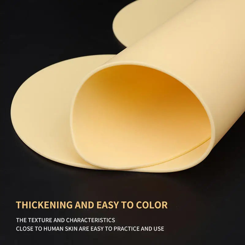YILONG Silicone Full Back Tattoo Practice Skin 3MM Fake Skin Double-Sided for Permanent Makeup Tattoo Accessory by Geo’s Online Store