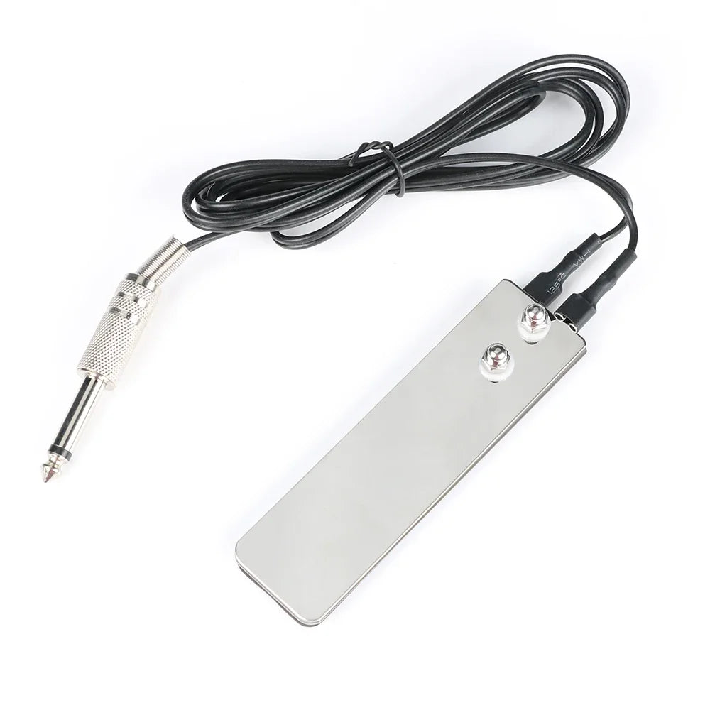 Stainless Steel Tattoo Foot Pedal Mini Switch With Power Cord Clip Tattoo Machine Power Controller Tattoo Accessories Tattoo Kit by Geo’s Online Store