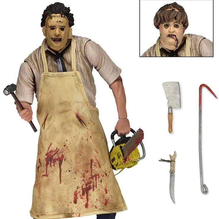 In Stock NECA Leatherface 40th Anniversary Action Figure, Texas Chainsaw Massacre Horror Character Collectible Model Doll by Geo’s Online Store