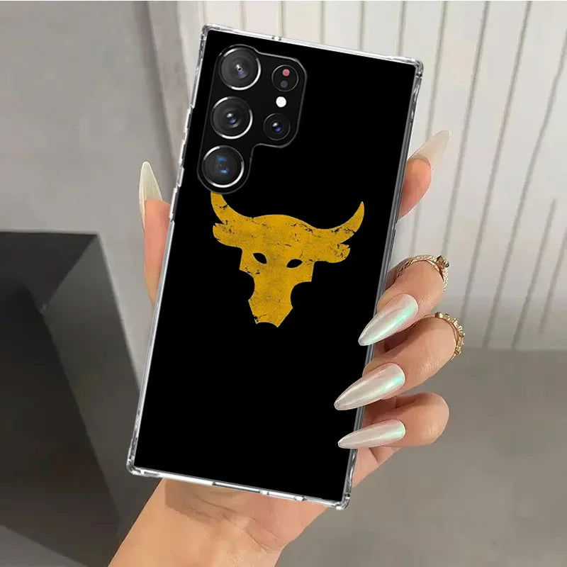 The Rock Dwayne Johnson ua Phone Case for Samsung Galaxy S25 S24 S23 Ultra S22 S21 Plus S20 FE S10 + S10E S25U Soft Print Shell by Geo’s Online Store