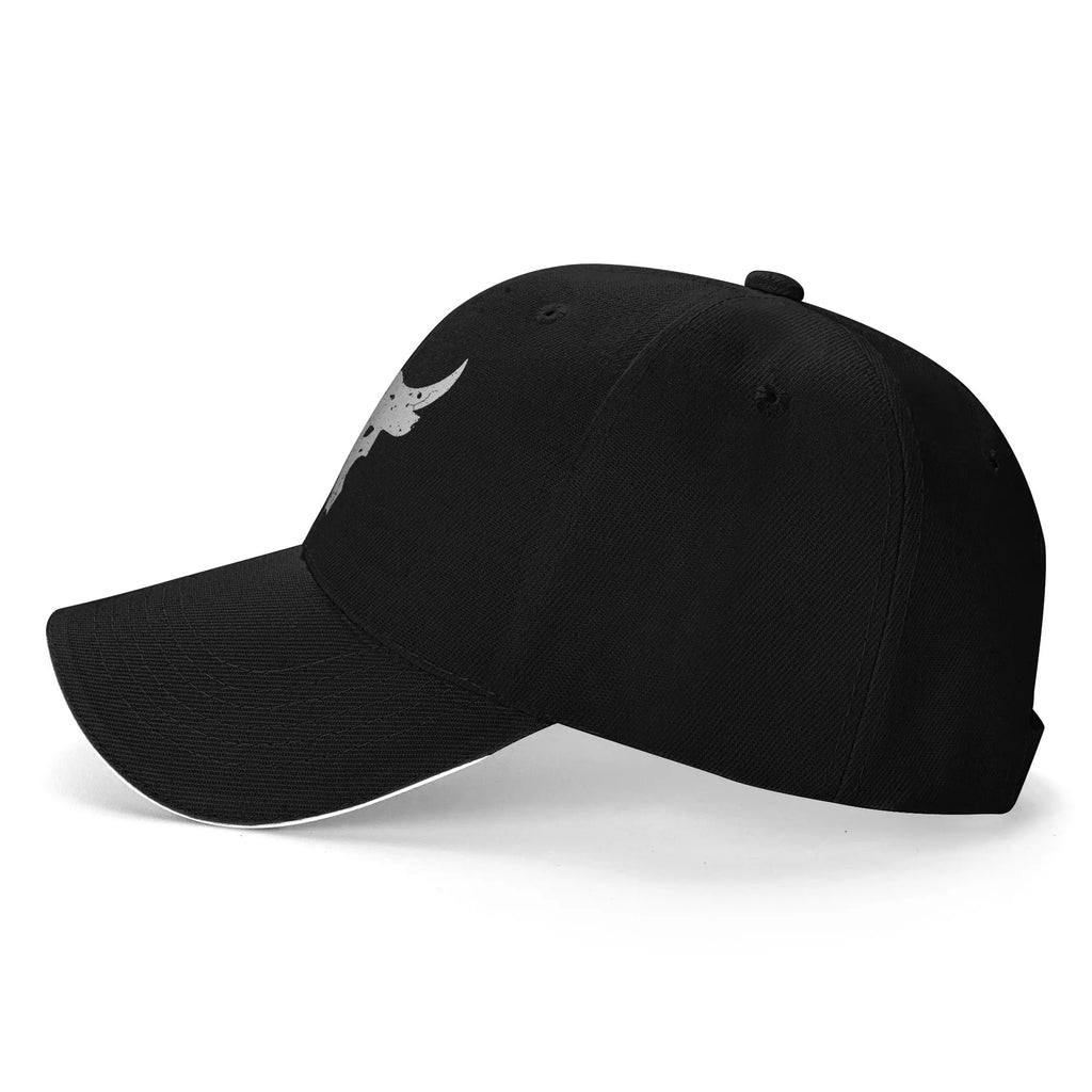 Dwayne Johnson Brahma Bull Sandwich Cap Unisex ,Casual Cap Racing Cap Adjustable Polyester Baseball Caps Summer by Geo’s Online Store