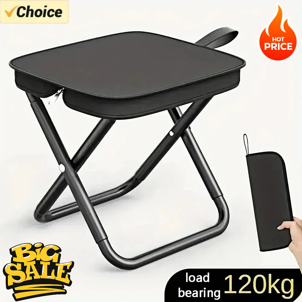 Portable Folding Stool Lightweight Camping Chair Foldable Seat for Fishing Hiking Travel Outdoor & Indoor Use by Geo’s Online Store