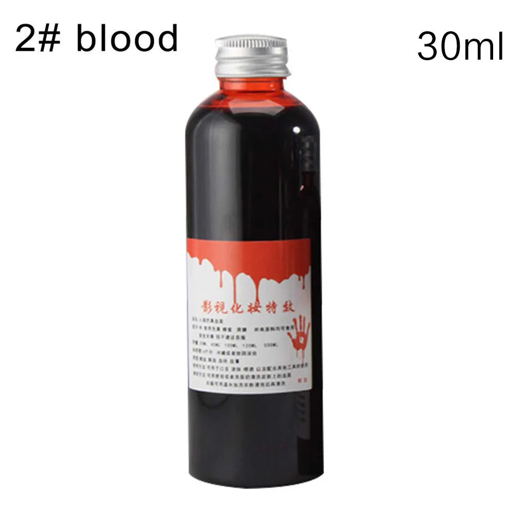 1 Bottles Halloween Emulation Fake Props Makeup Blood 30-100ml Blood Whole Cosplay Prank Props Makeup Person Plasma Fake 2024 by Geo’s Online Store