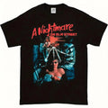 Nightmare 100% Horror Movie Shirt Elm Freddy Krueger Adult Pattern T-shirt, made of red and blue artistic soft breathable fabric by Geo’s Online Store