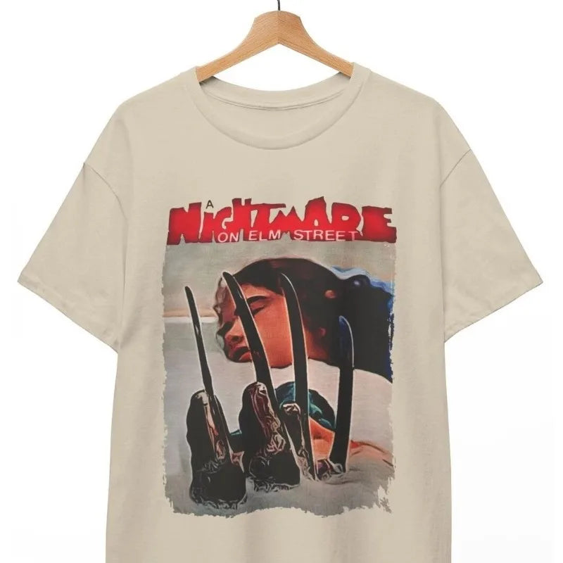 Popular T-shirts, Ghost Street, Nancy Thompson Plays Freddie Krueger Men's T-shirt Summer New Unisex Casual T-shirt by Geo’s Online Store