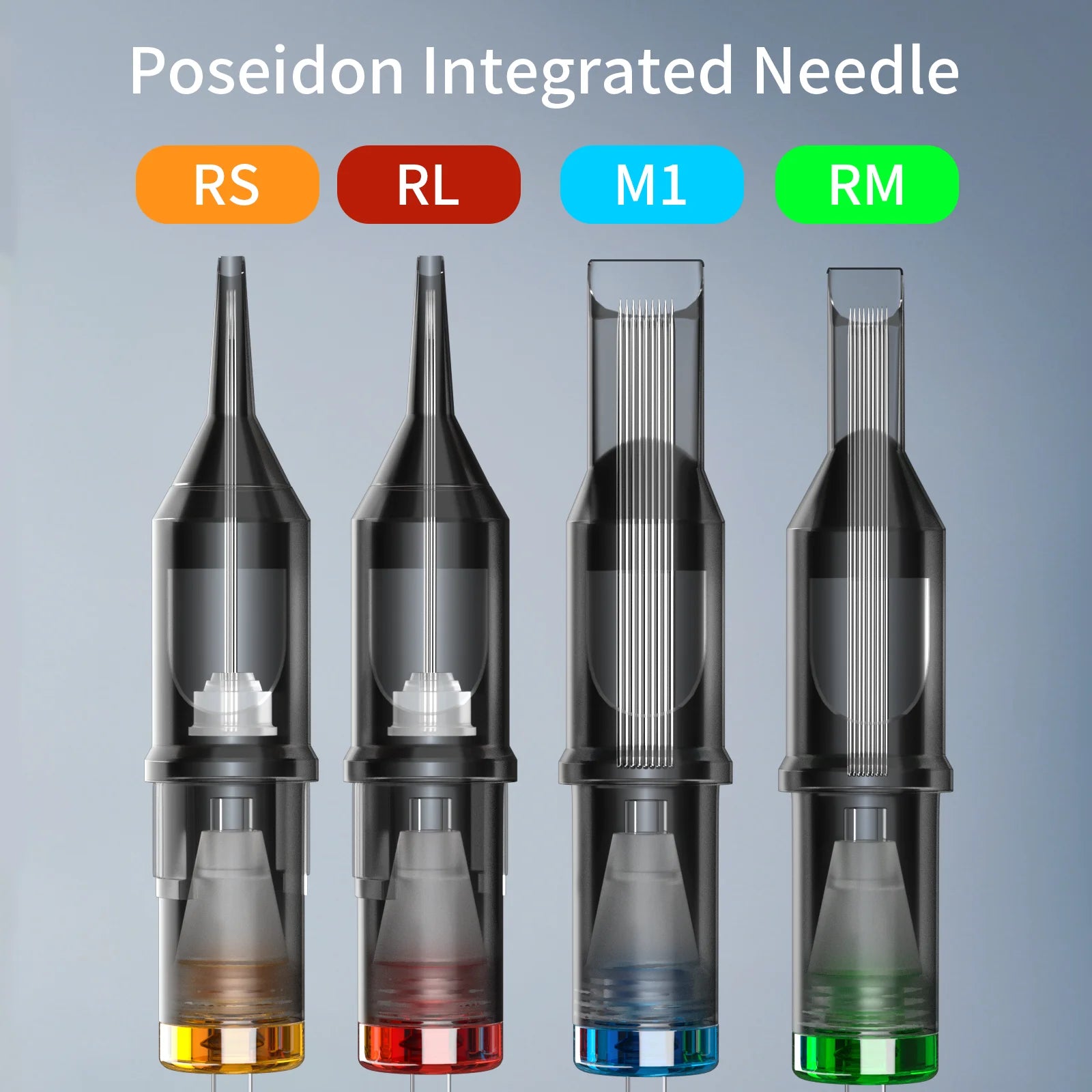 POSEIDON V2 PRO MAX 50PCS Mixed Professional Tattoo Cartridge Needles Membrane Safety Cartridges Disposable Tattoo Needle by Geo’s Online Store