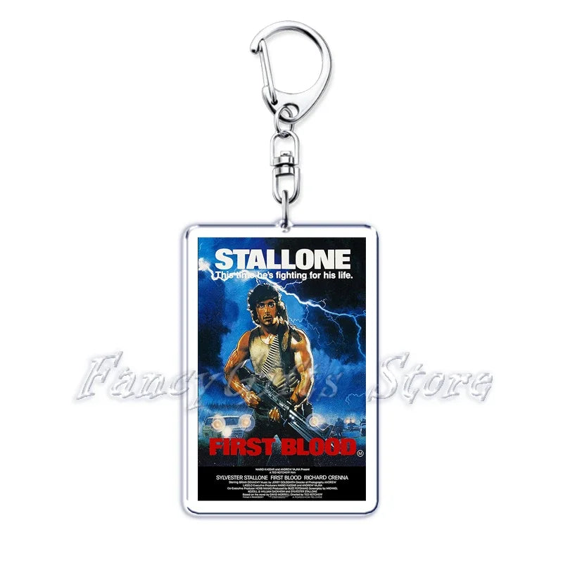 Classic Movie Keychains for Accessories Bag Pulp Fiction The Fast Furious Films Pendant Key Chains Keyrings Jewelry Fans Gifts by Geo’s Online Store