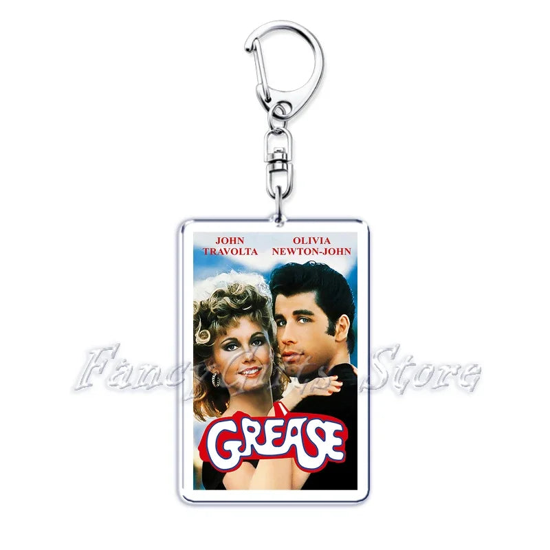 Classic Movie Keychains for Accessories Bag Pulp Fiction The Fast Furious Films Pendant Key Chains Keyrings Jewelry Fans Gifts by Geo’s Online Store