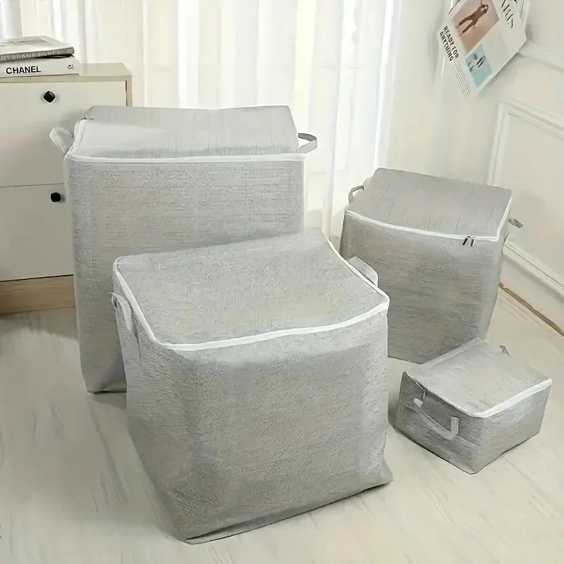 1pc Household Large Capacity Storage Bag Non-woven Material, Closet Wardrobe Organizer Can Be Used For Quilt Clothing, Toys by Geo’s Online Store
