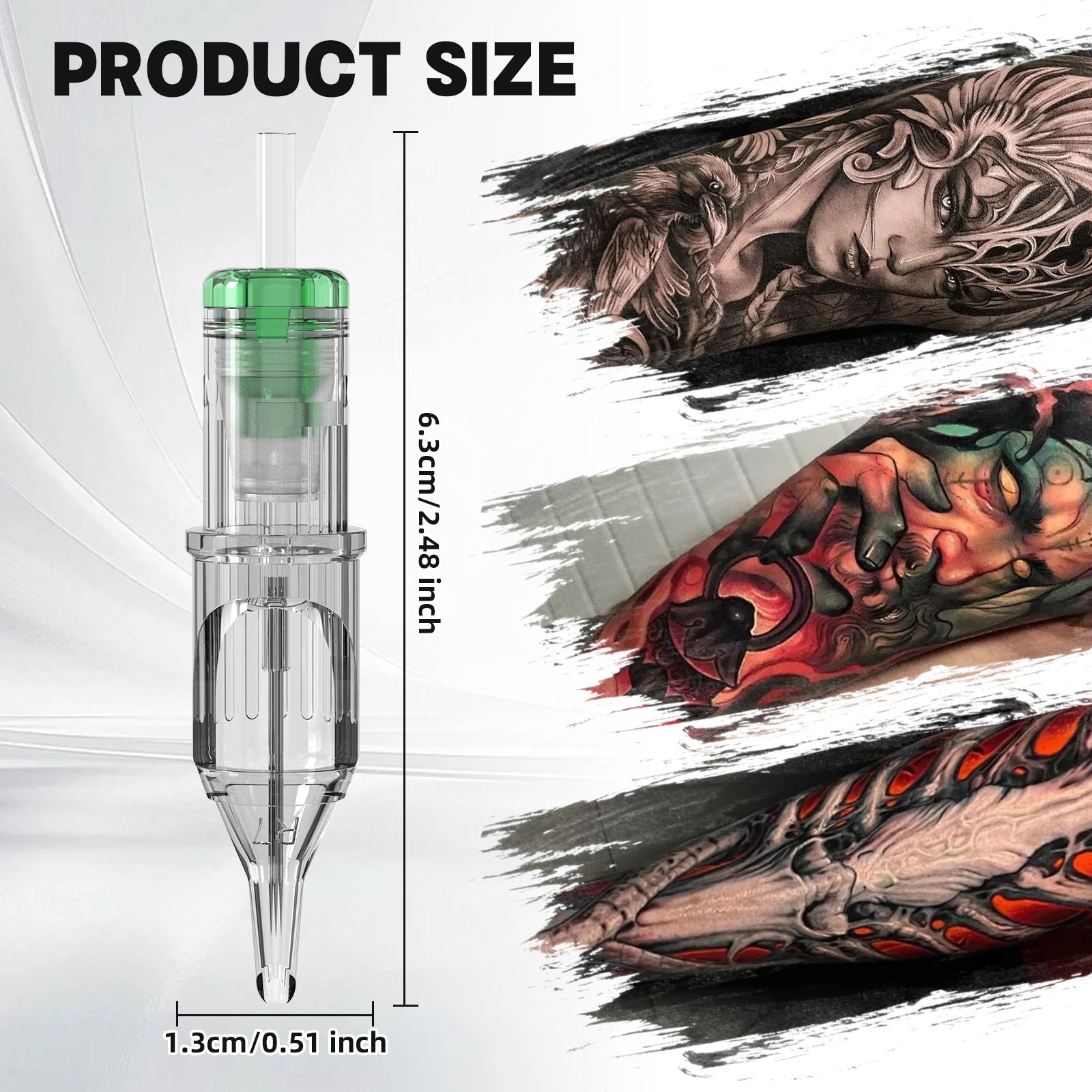 DQFART Tattoo Accessories Set Tattoo Kit with 10Pcs Tattoo Needles 20Pcs Ink Cups Tattoo Practice Skin for Tattoo Supplies by Geo’s Online Store