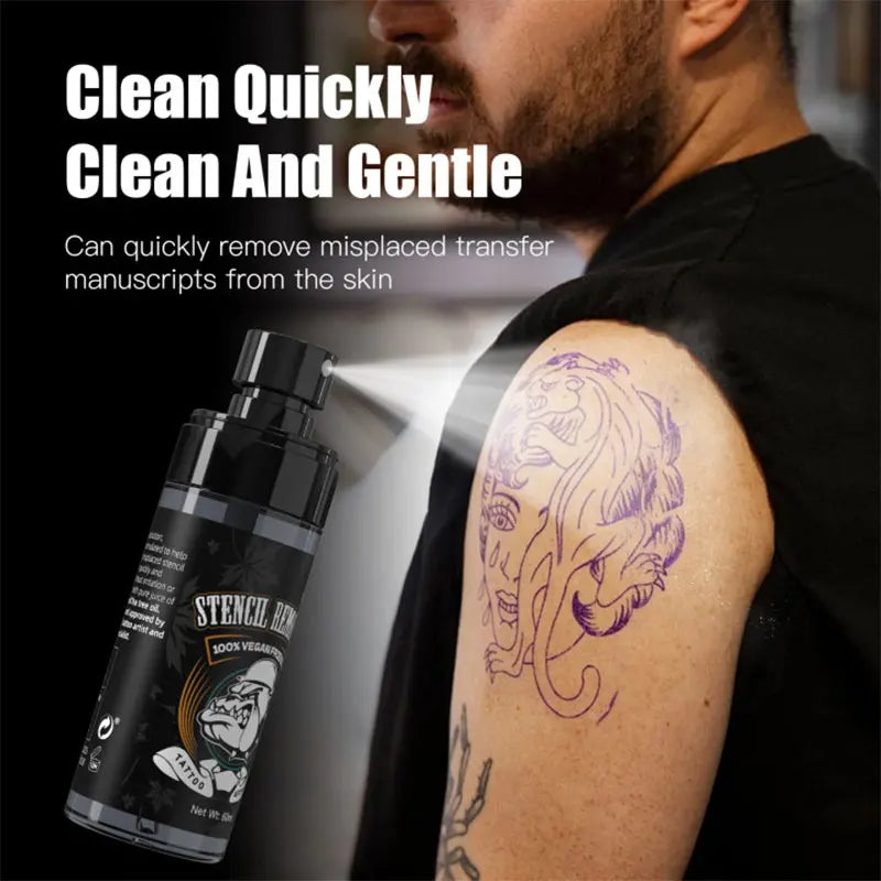 DQFART Tattoo Transfer Remover Spray Kit - Professional Correction Solution for Mistakes Safe Easy To Use for Beginners Artists by Geo’s Online Store