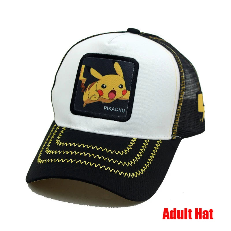 Anime Figure Pokemon Baseball Cap Pikachu Hat Adjustable Pokemon Cosplay Hip Hop Cartoon Adult Hats Boy Girl Kids Birthday Gifts by Geo’s Online Store