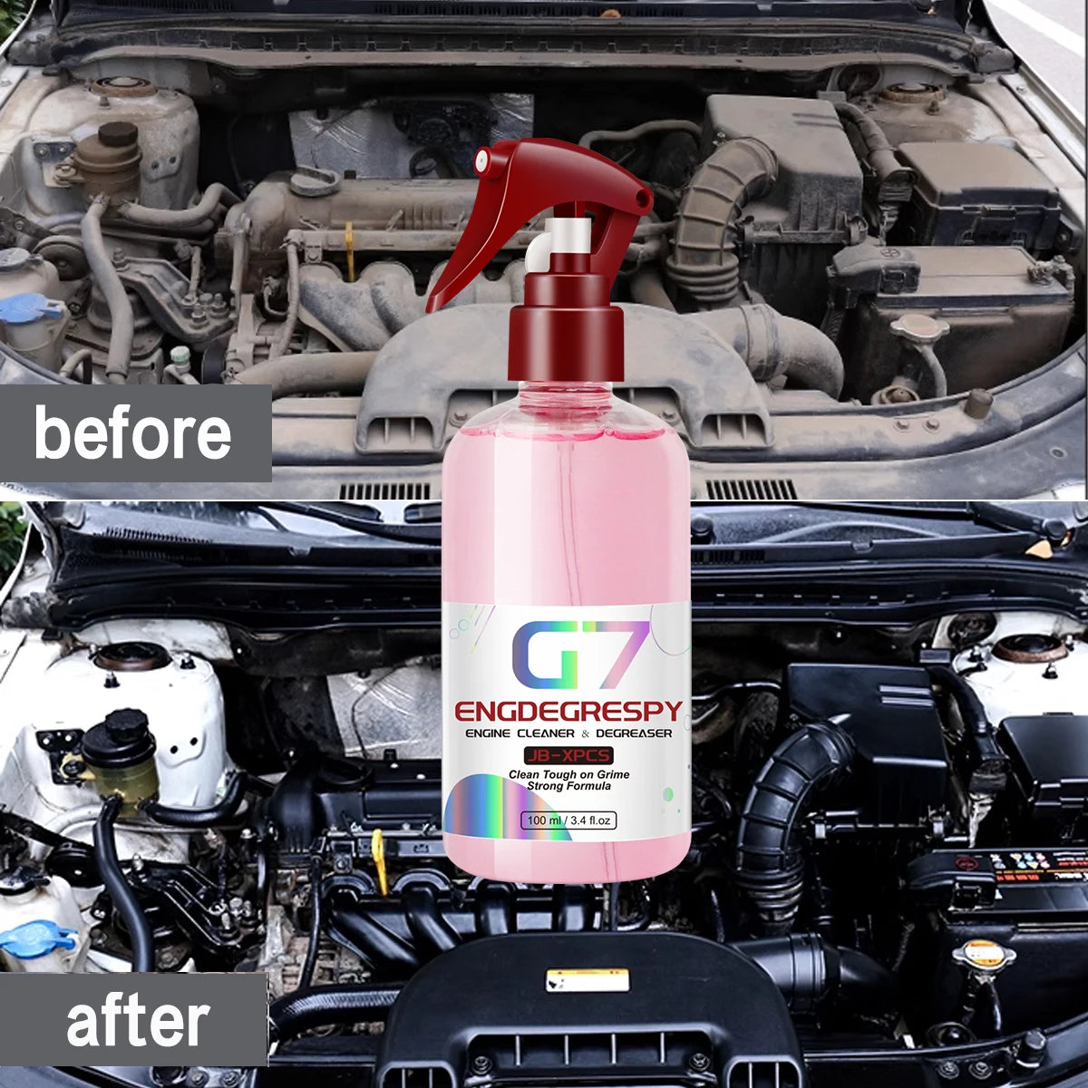 Car Engine Bay Cleaner Powerful Decontamination Cleaning Product For Engine Compartment Car Cleaning Product G7 ENGDEGRESPY by Geo’s Online Store