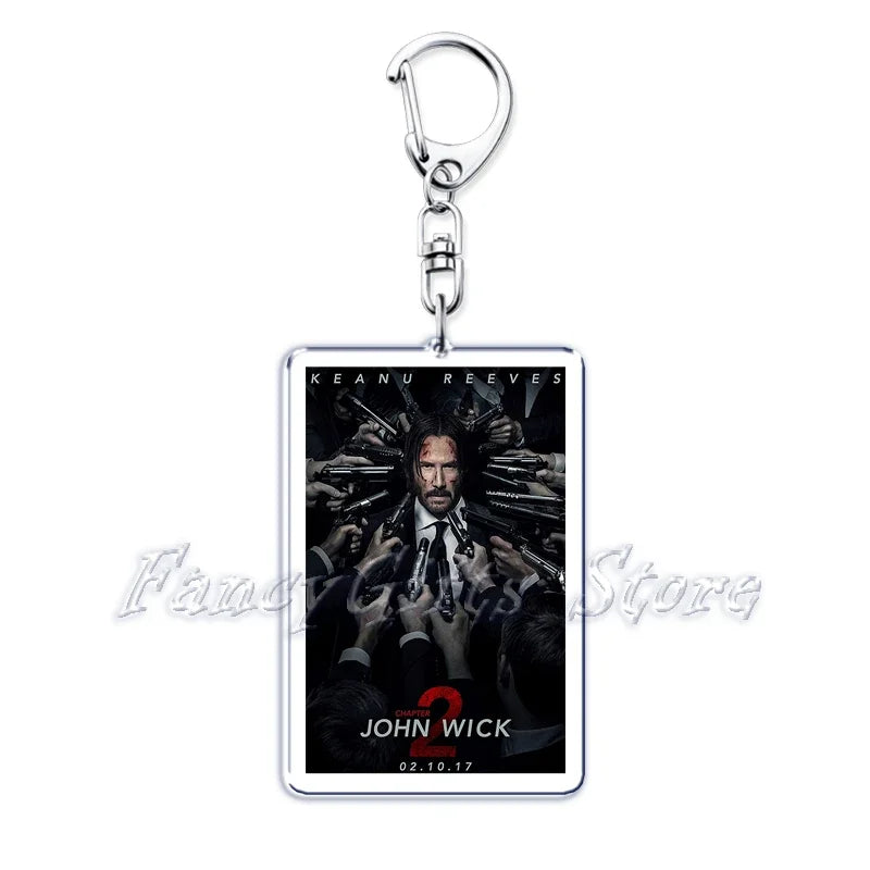 Classic Movie Keychains for Accessories Bag Pulp Fiction The Fast Furious Films Pendant Key Chains Keyrings Jewelry Fans Gifts by Geo’s Online Store