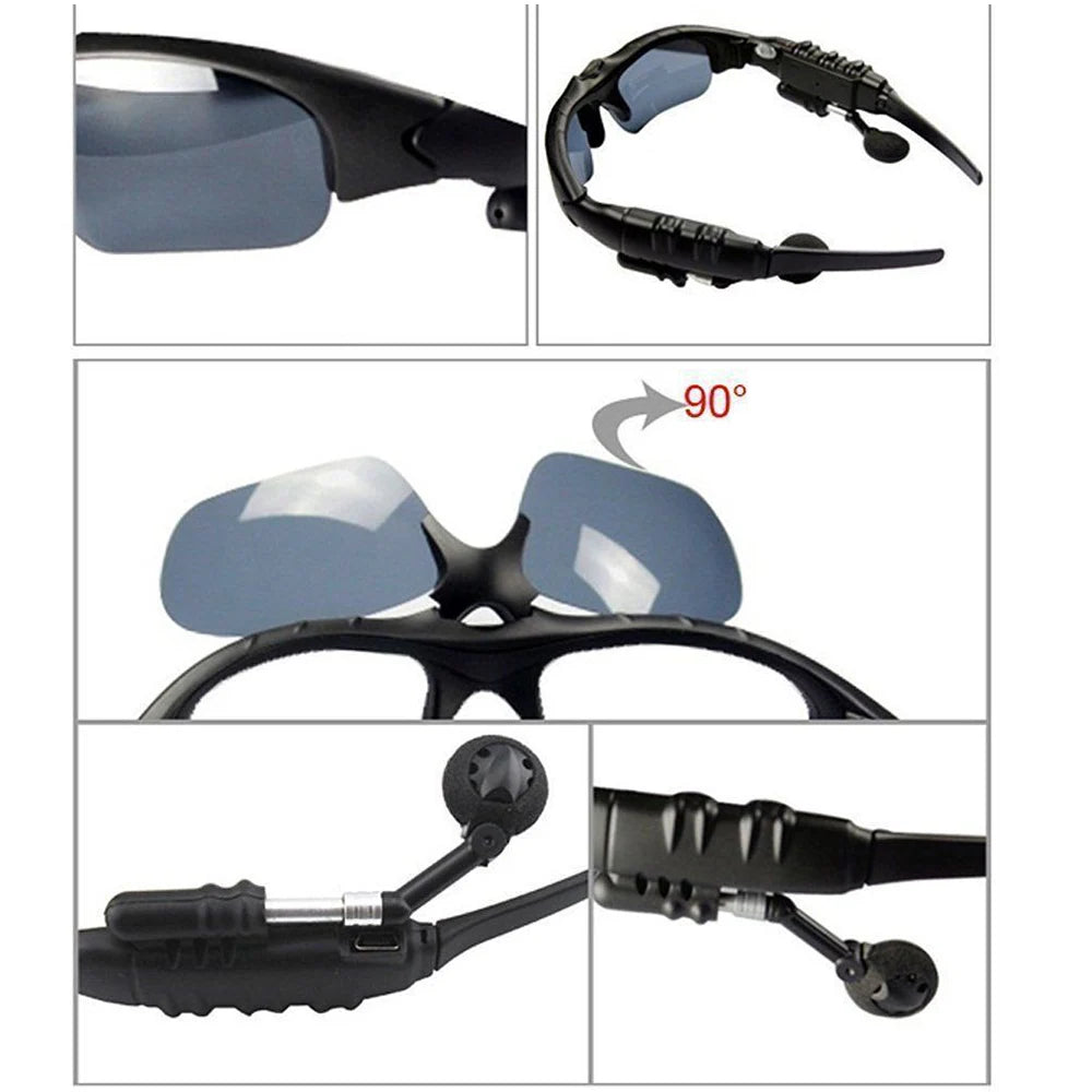 Bluetooth Wireless Polarized Sunglasses UV-Protection Polarized Lenses Sunglasses Headphones for Meeting Travel Hiking Sports by Geo’s Online Store