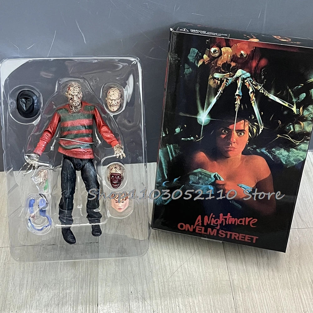 Freddy Krueger Action Figure Trick R Treat Sam Figure Freddy's Revenge Horror Model Toy Halloween Christmas Gifts by Geo’s Online Store