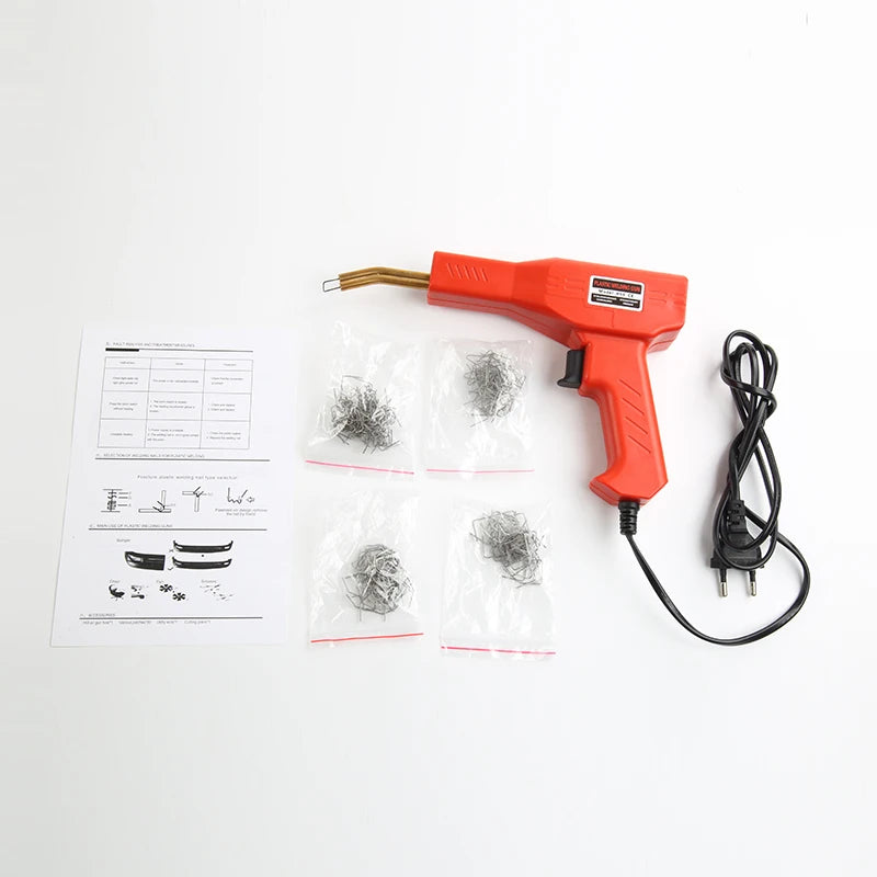 Plastic Welder Welding Machine Car Bumper Soldering Gun 4 Types Staples for Bumper/Kayak/Plastic Product Repairs by Geo’s Online Store