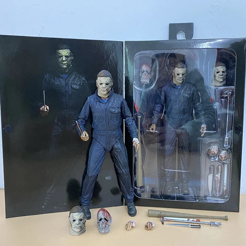 NECA Michael Myers Figure With LED Pumpkin Halloween Ultimate Action Figure Toy Doll Decor Christmas Gift Halloween Horror Toy by Geo’s Online Store