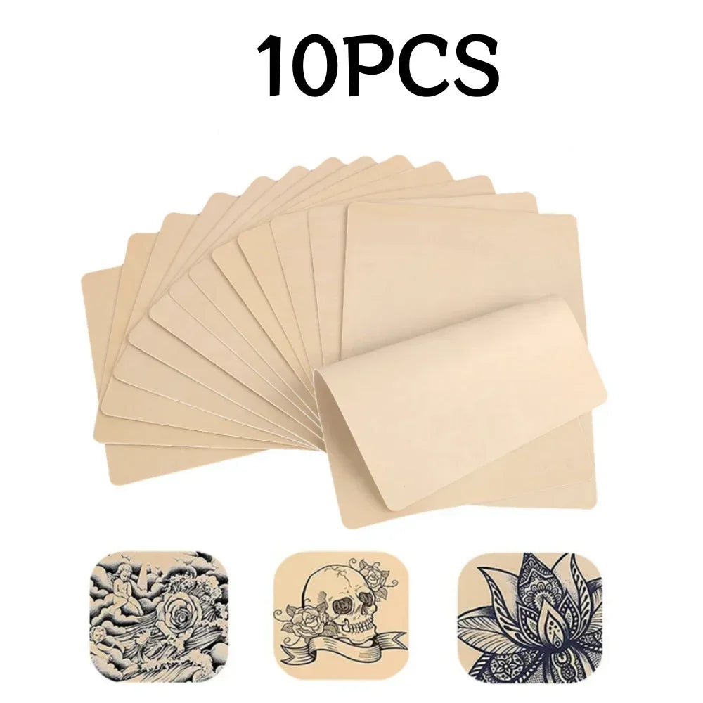 1-100PCS Tattoo Blank Practice Skin Eyebrow Paint Double Side Synthetic Leather Pink Tattoo Beginner Fake Skin Exercise Tool by Geo’s Online Store