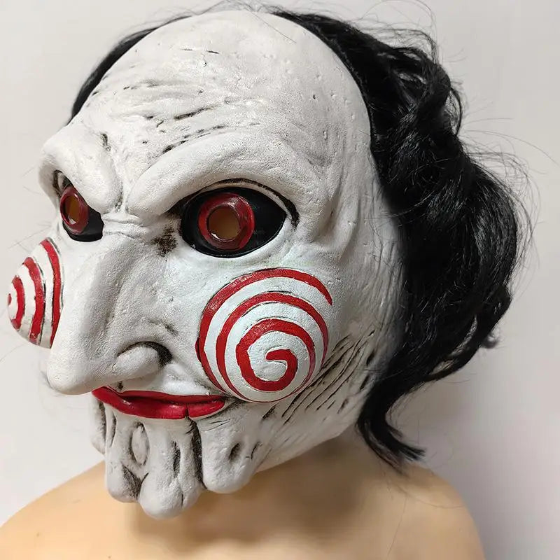 Jigsaw Killer Cosplay Anime Saw 10 Costume Uniform Men Suit Coat Vest Pants Set Halloween Party Mask Outfit for Man by Geo’s Online Store