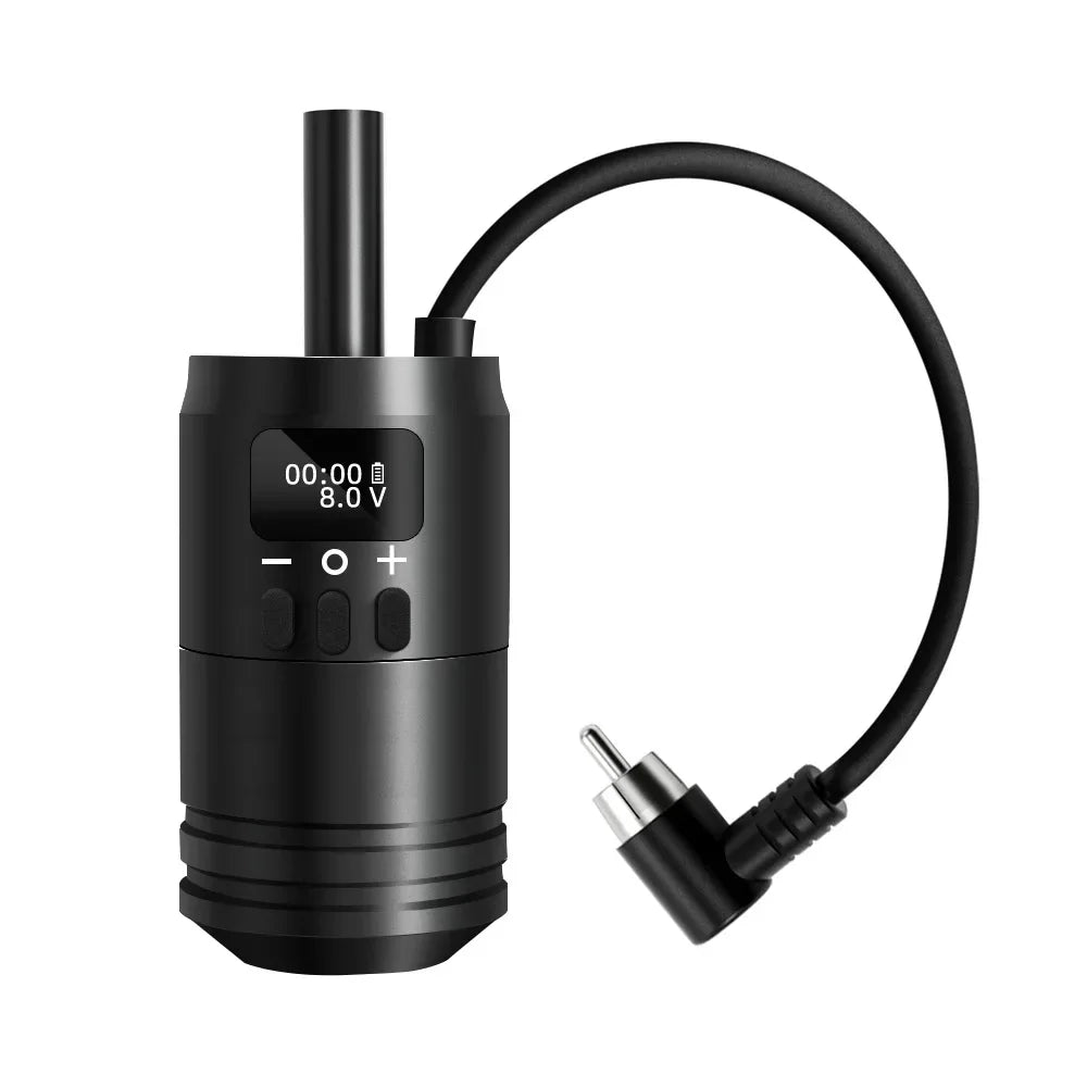 1600mAh Portable Wireless Tattoo Power Supply Kit Battery Grip Integrated RCA Charging For Tattoo Cartridge Machine Supplies by Geo’s Online Store