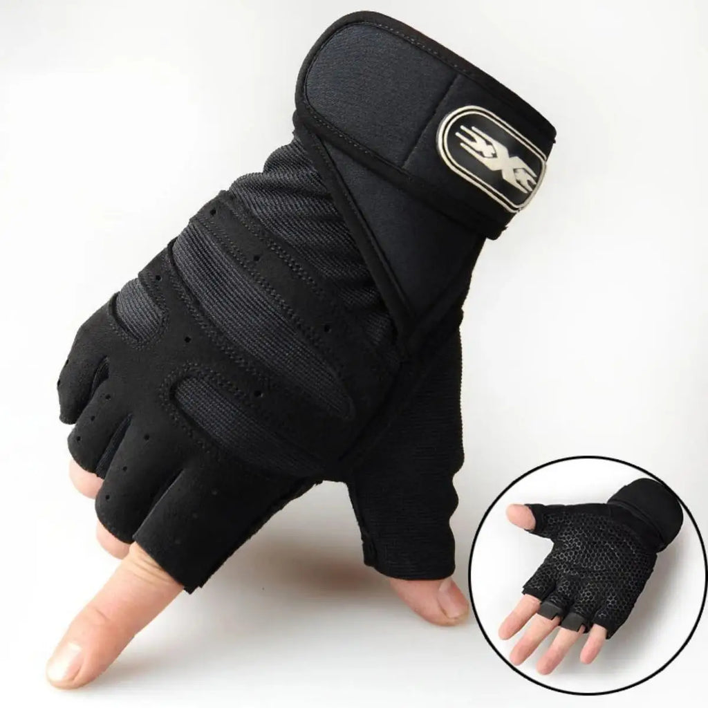 Gym Gloves for Men Women Fitness Weight Lifting Wristband Gloves Body Building Training Sports Exercise Cycling Glove Shockproof by Geo’s Online Store