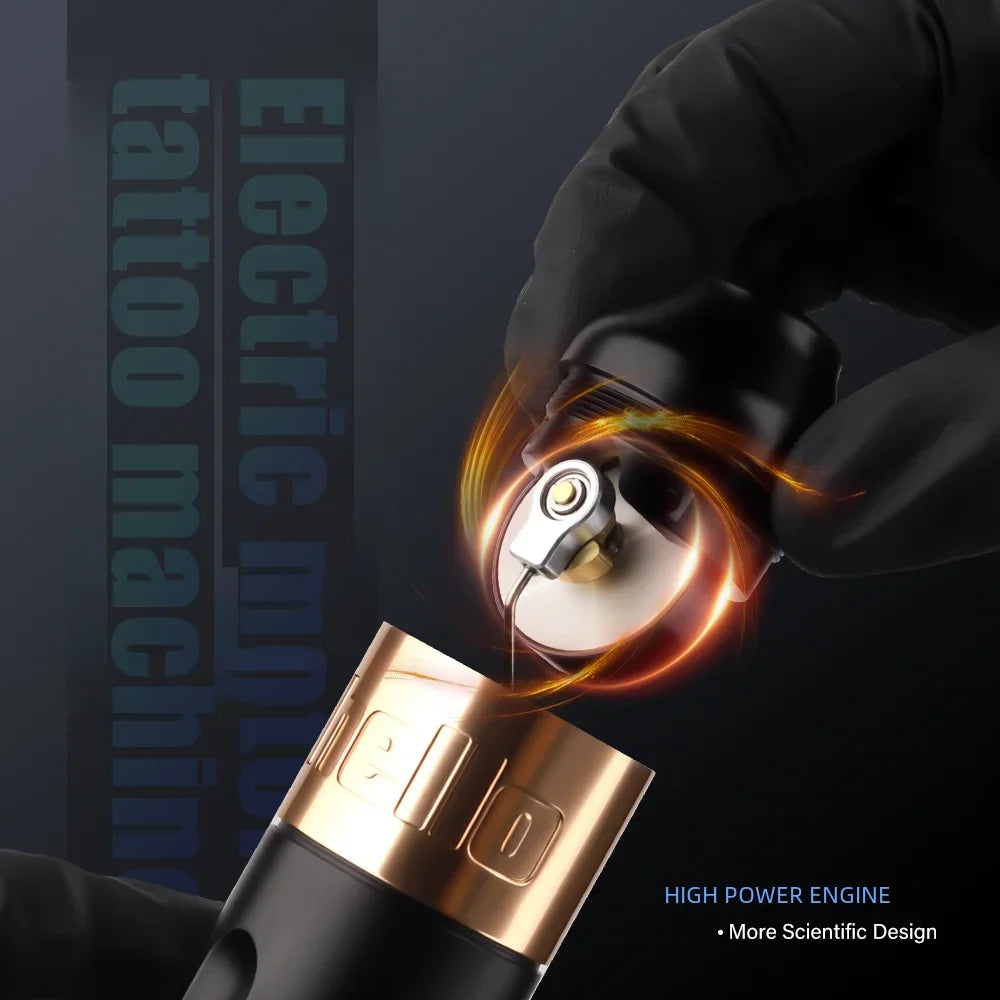 Ambition Tattoo Machine Rotary Pen Kit 2400mAh Wireless Kuark Power Supply Permanent Makeup Eyebrow Lip Tattoo Beginner Artister by Geo’s Online Store