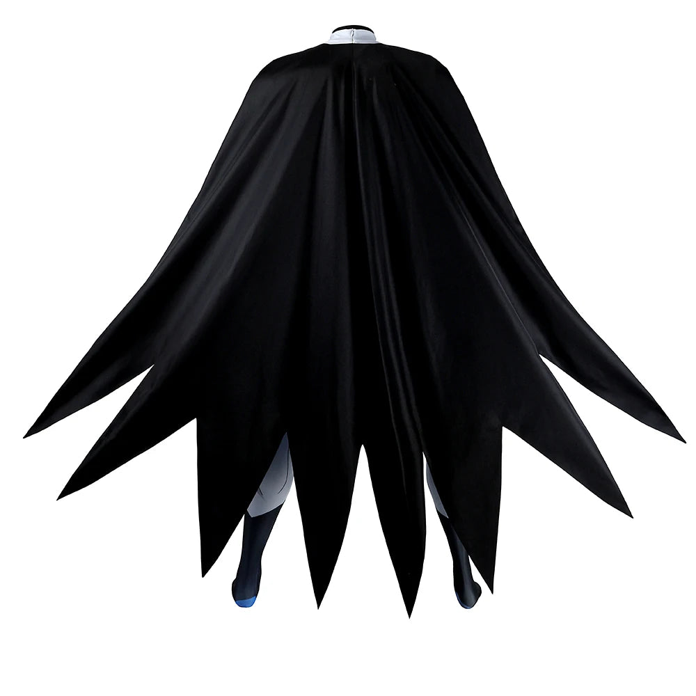 Bruce Wayne Cosplay Costume Men Party Bodysuit Legends Costume Printed Superhero Jumpsuit Outfit Male Halloween Cloak Clothes by Geo’s Online Store